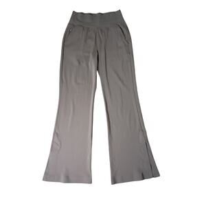 Athleta Venice Flare Pant - Pyrite Brown - Size Small - Elastic Waist Side Slits
